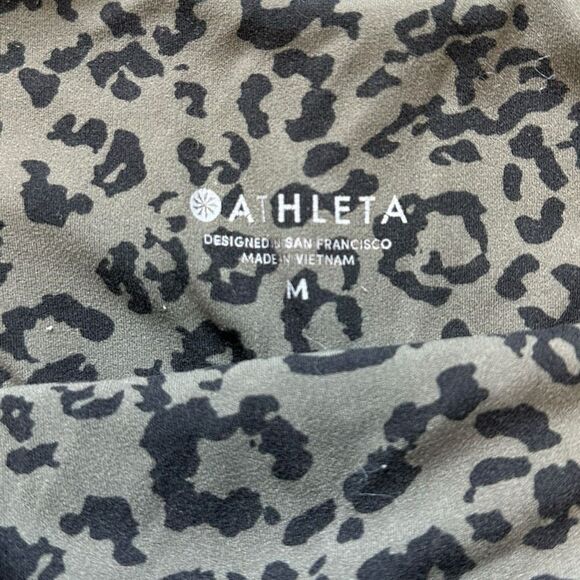 ATHLETA Women’s Gray Anthracite Leopard Ultra High Rise Elation Tight Legging Si - Picture 6 of 8